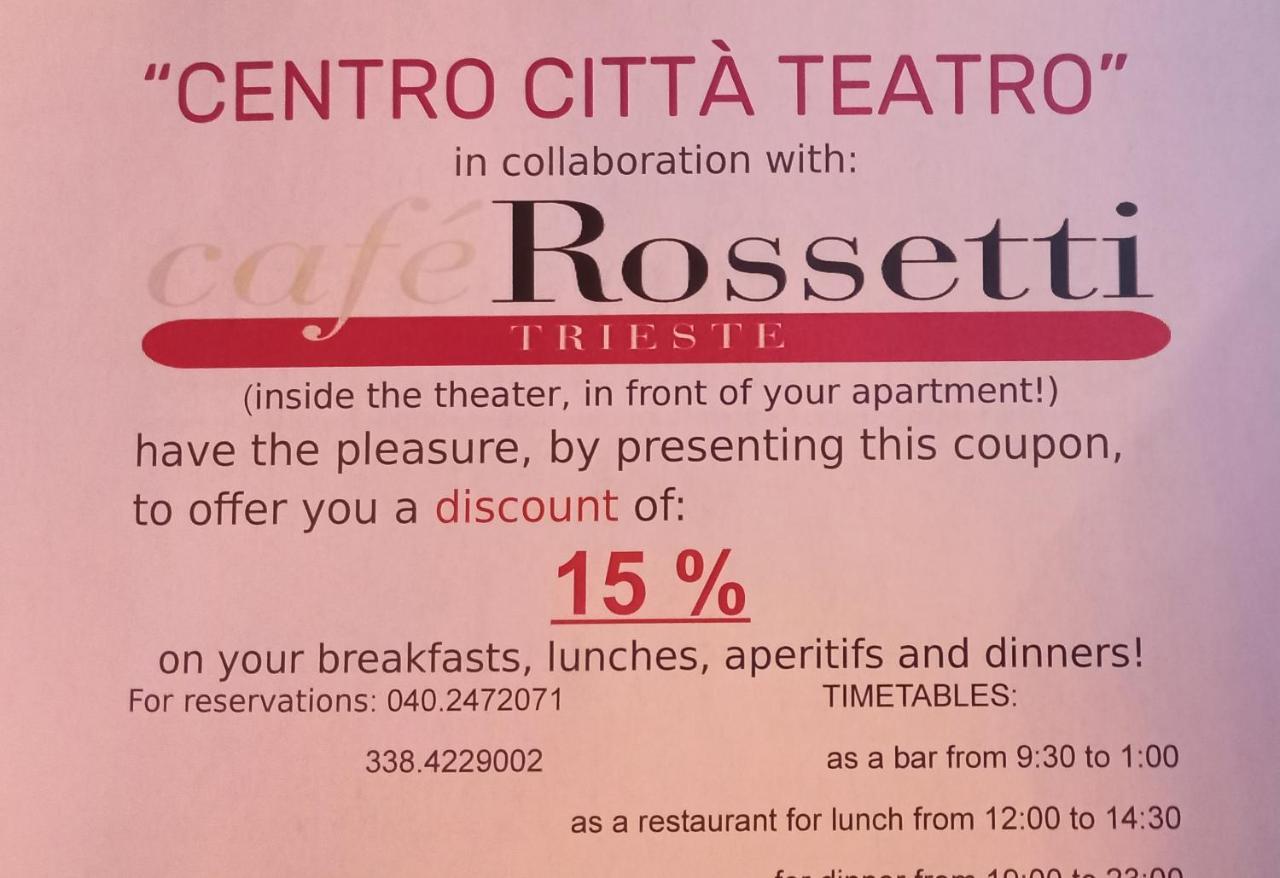 Centro Citta Teatro Hotell Trieste Exteriör bild